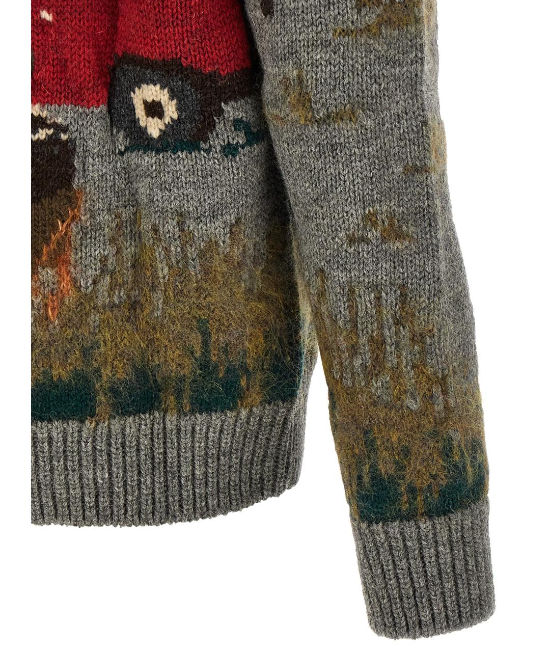 JUNYA WATANABE Серый шерстяной кардиган, фото 4