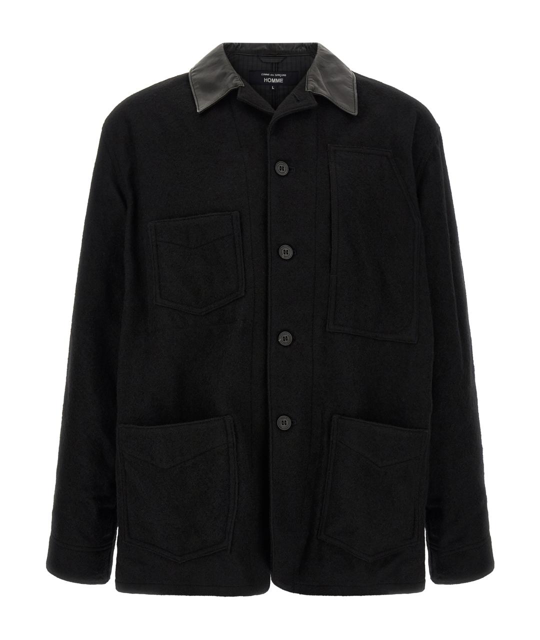 COMME DES GARÇONS HOMME PLUS Черная шерстяная куртка, фото 1
