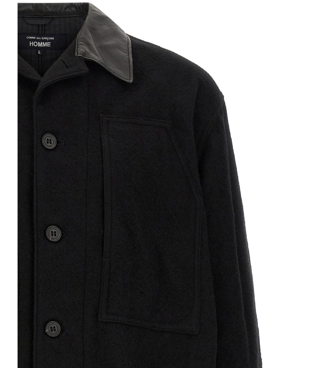 COMME DES GARÇONS HOMME PLUS Черная шерстяная куртка, фото 3