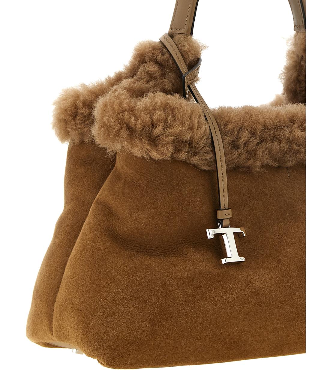 TOD'S Коричневая кожаная сумка тоут, фото 3