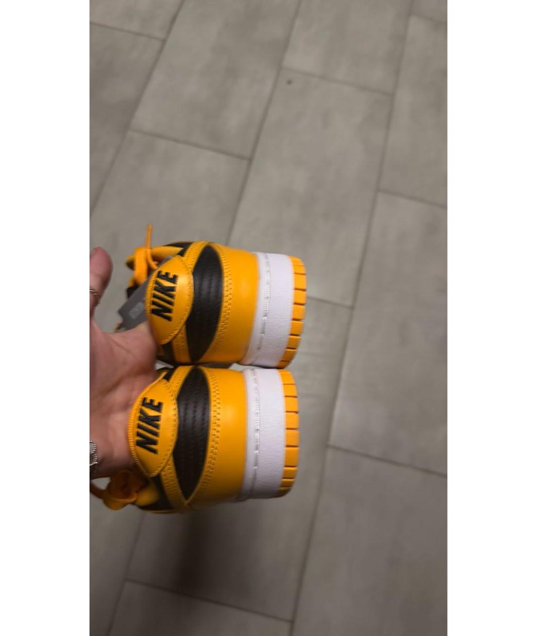 NIKE Желтые низкие кроссовки / кеды, фото 3