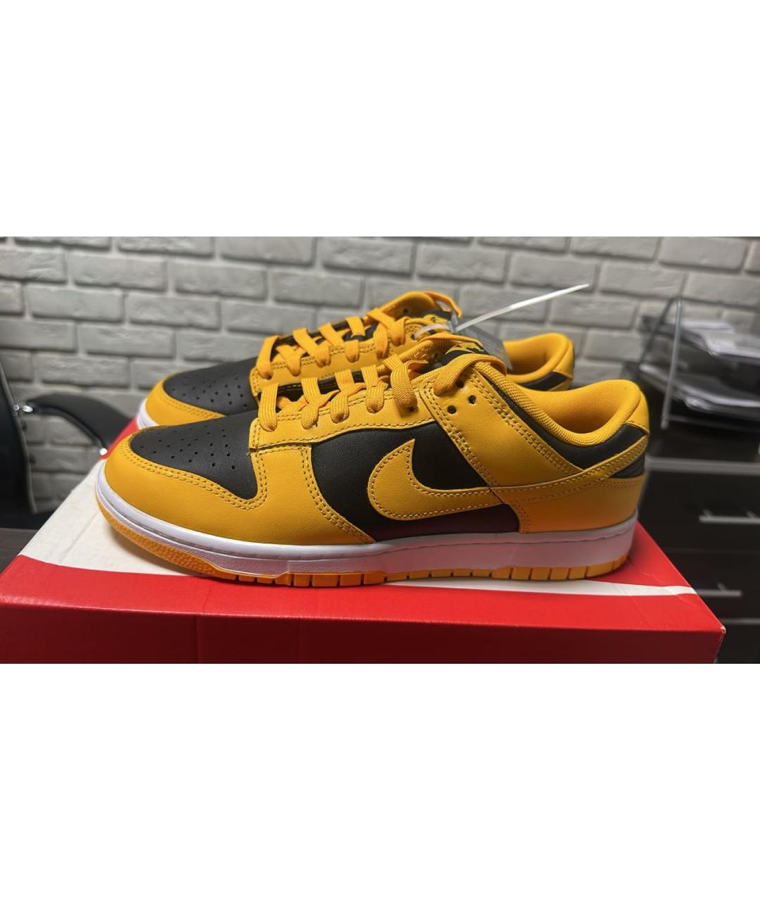 NIKE Желтые низкие кроссовки / кеды, фото 4