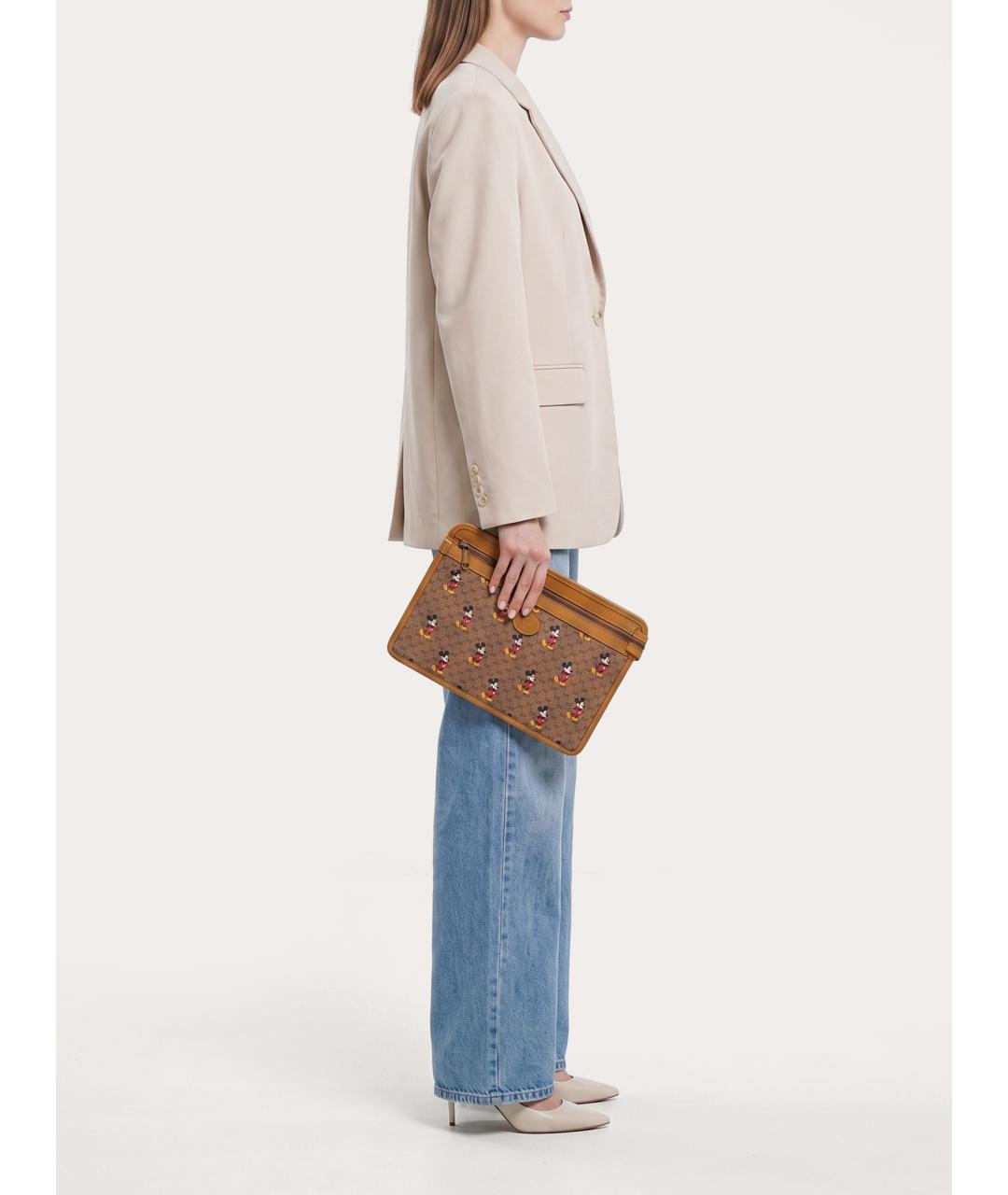 GUCCI Бежевая кожаная папка для документов, фото 8