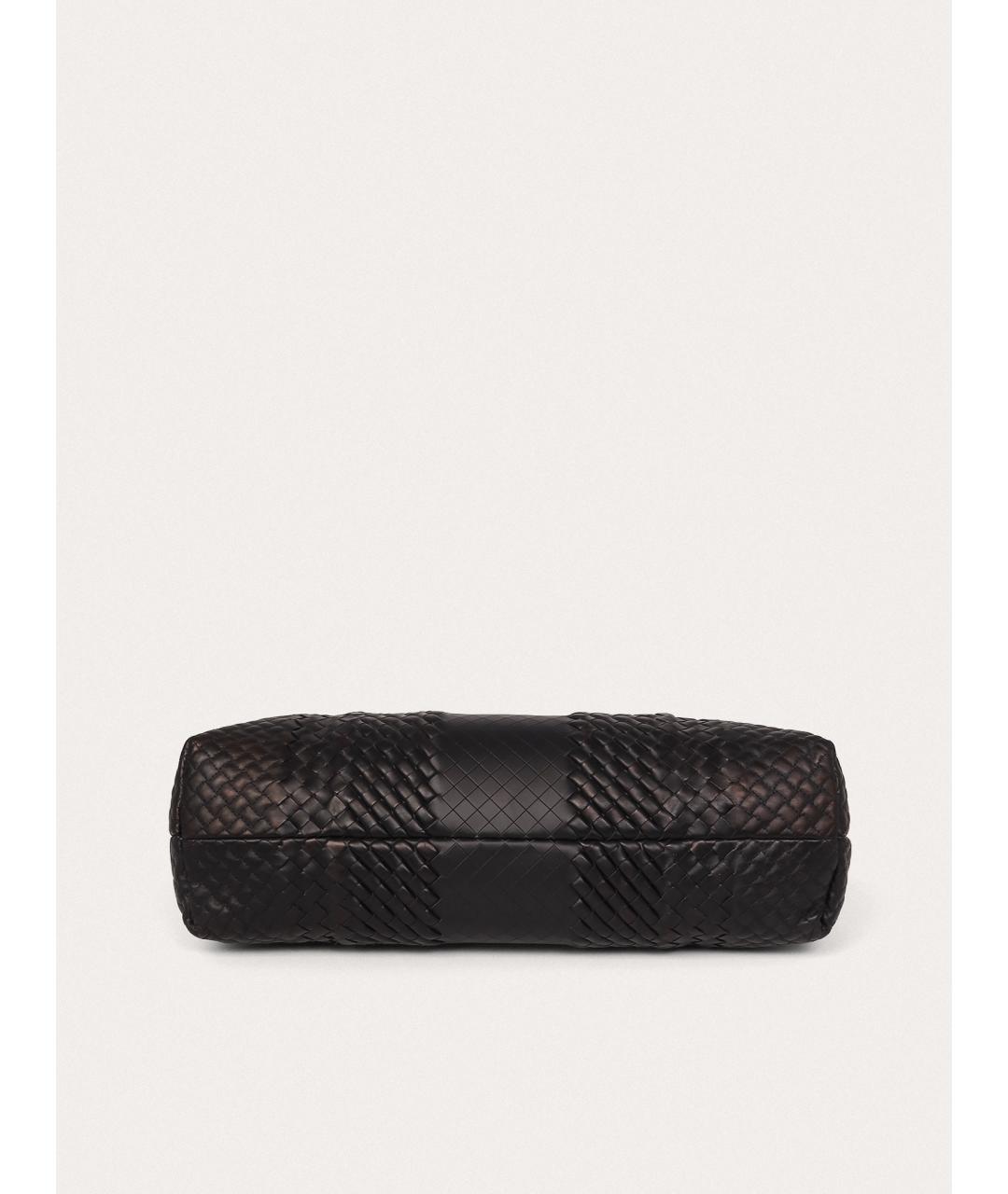BOTTEGA VENETA Черный кожаный портфель, фото 4