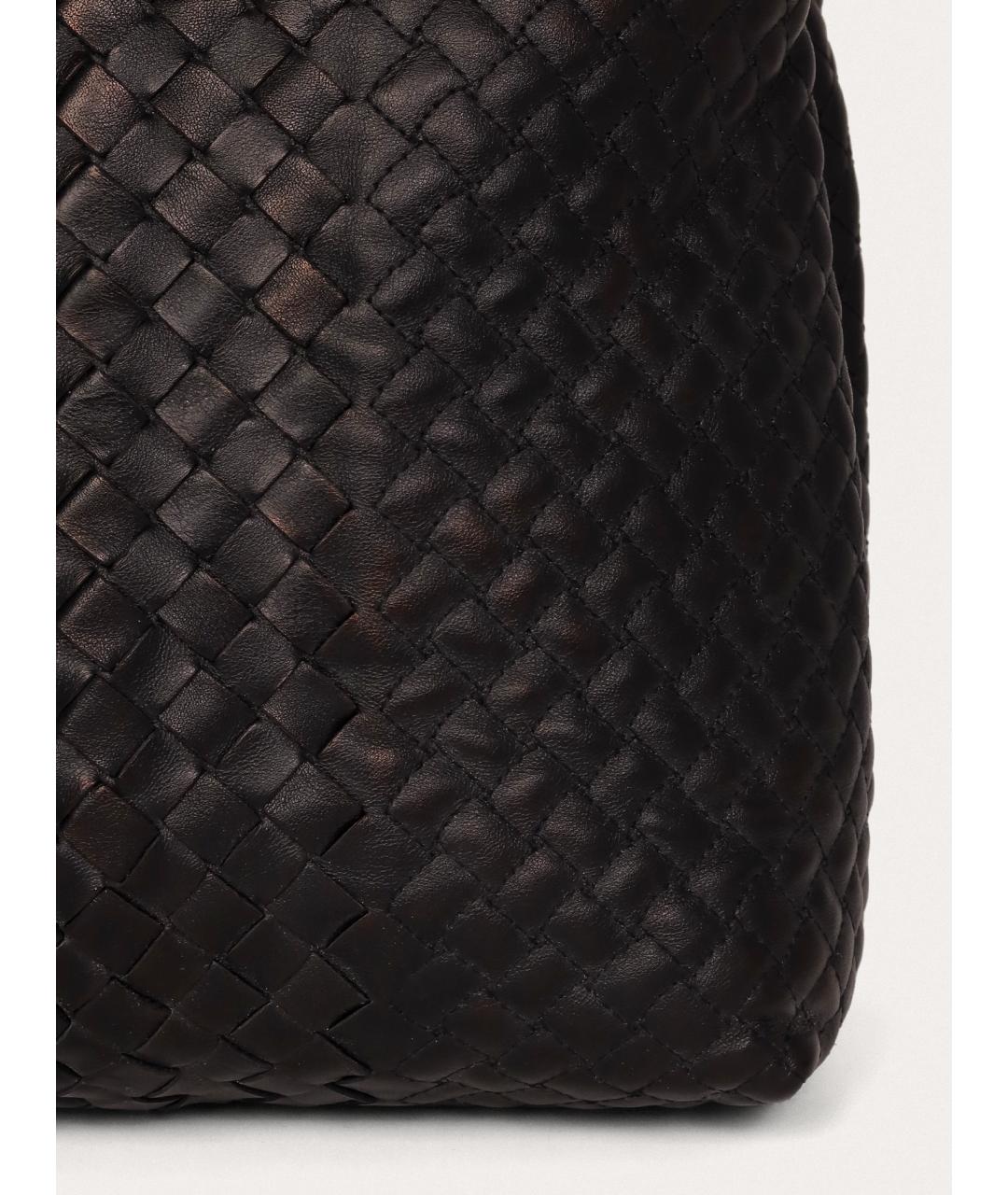 BOTTEGA VENETA Черный кожаный портфель, фото 6