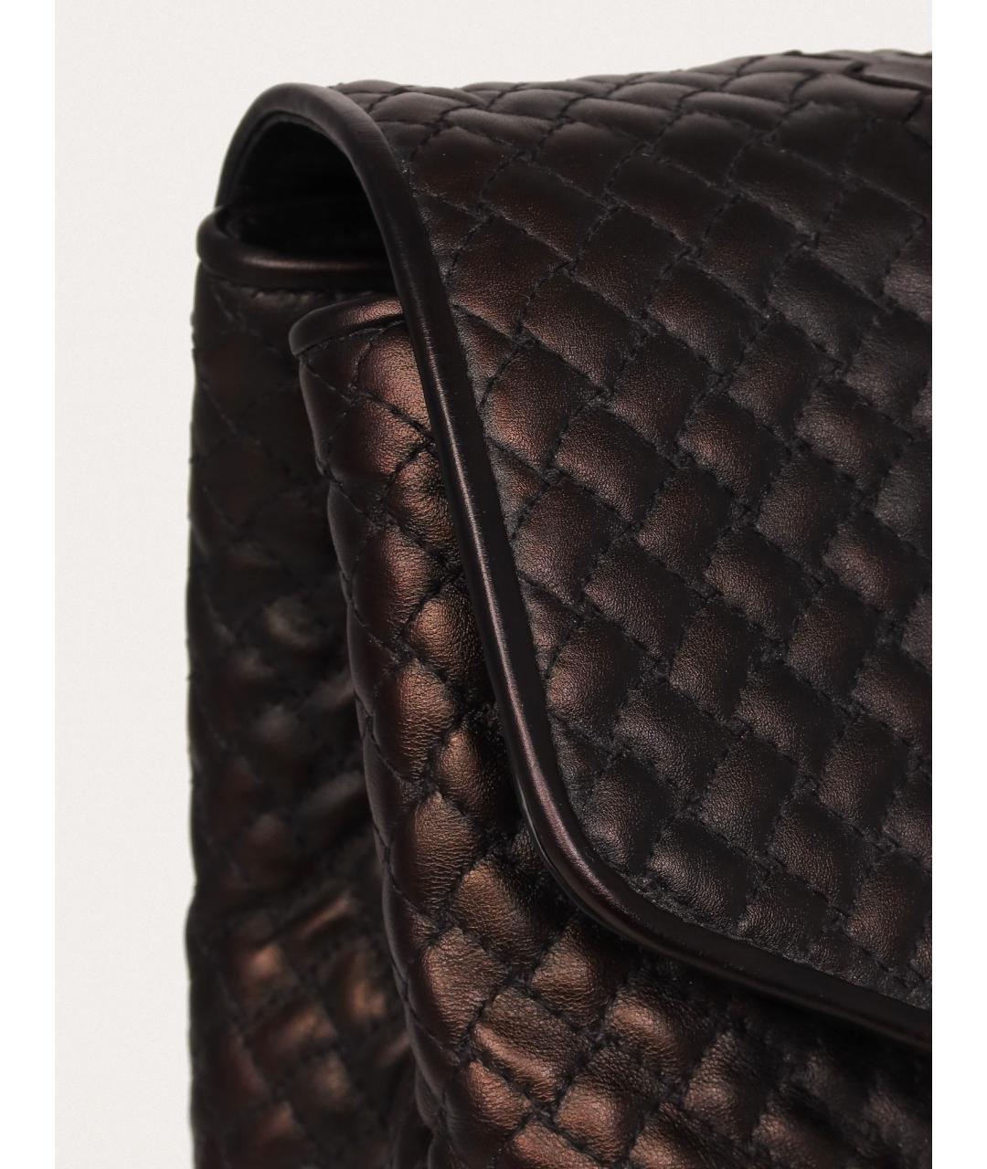 BOTTEGA VENETA Черный кожаный портфель, фото 5