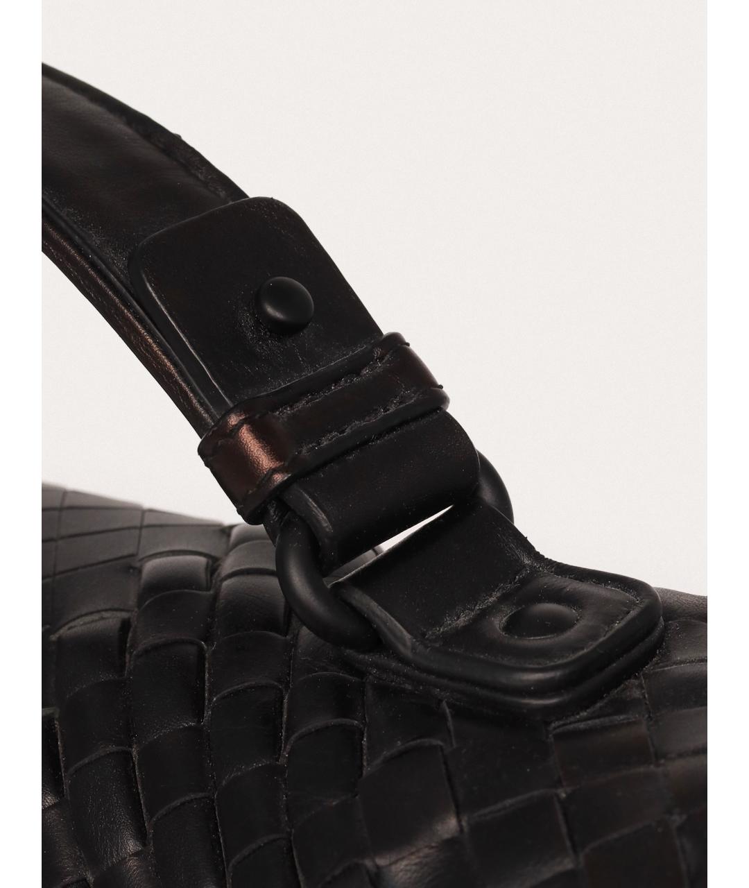BOTTEGA VENETA Черный кожаный портфель, фото 7