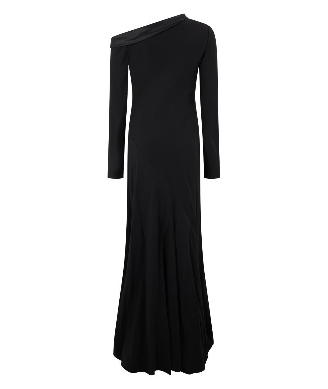 ALBERTA FERRETTI Черное вискозное вечернее платье, фото 2