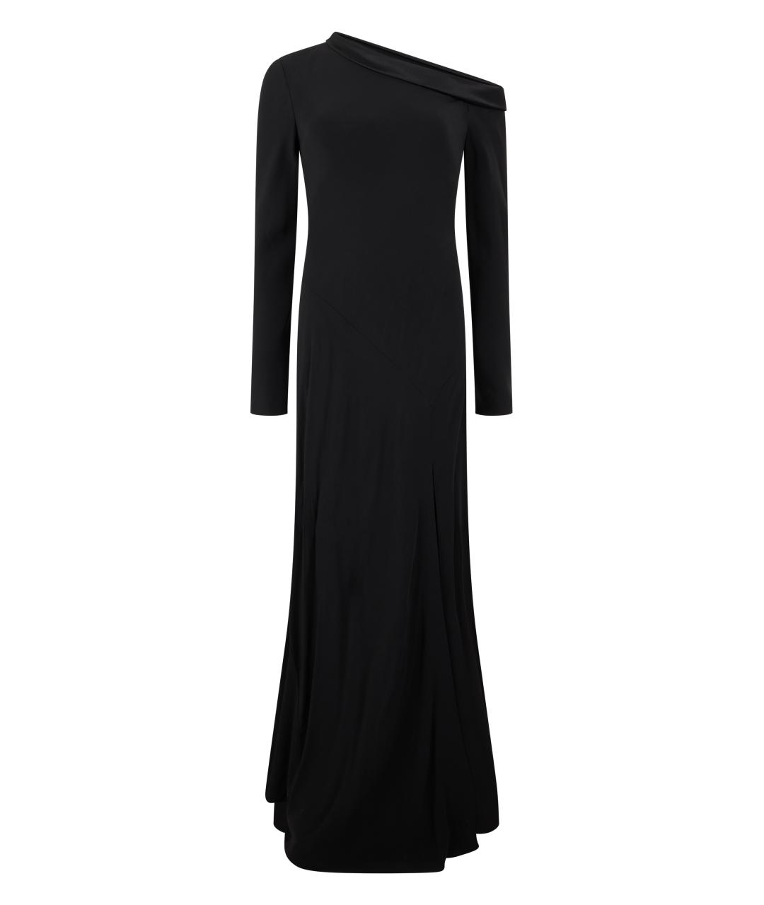 ALBERTA FERRETTI Черное вискозное вечернее платье, фото 1