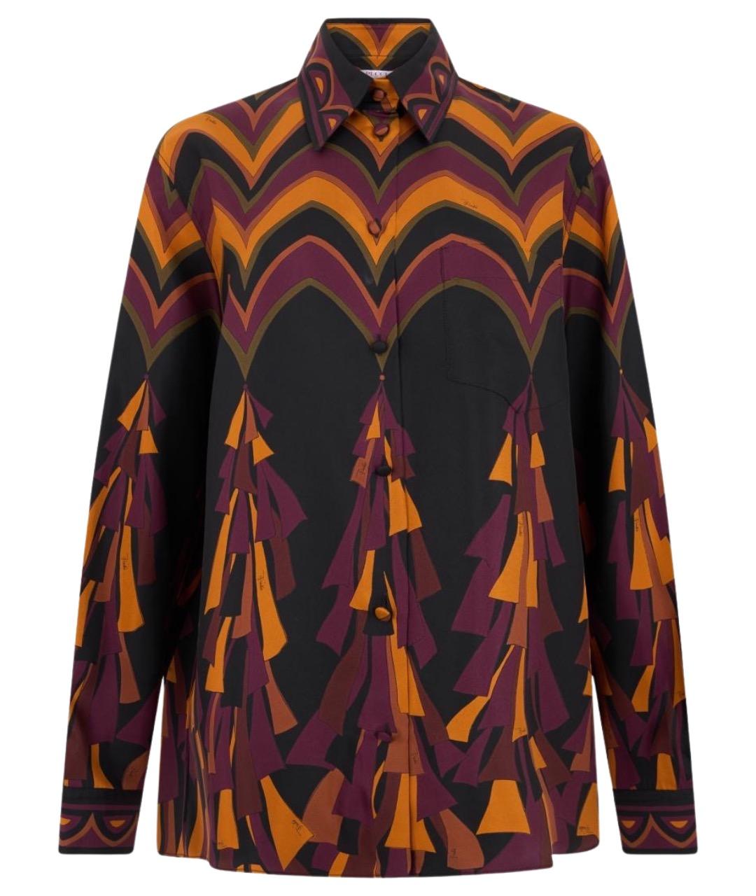 PUCCI Мульти шелковая рубашка, фото 1