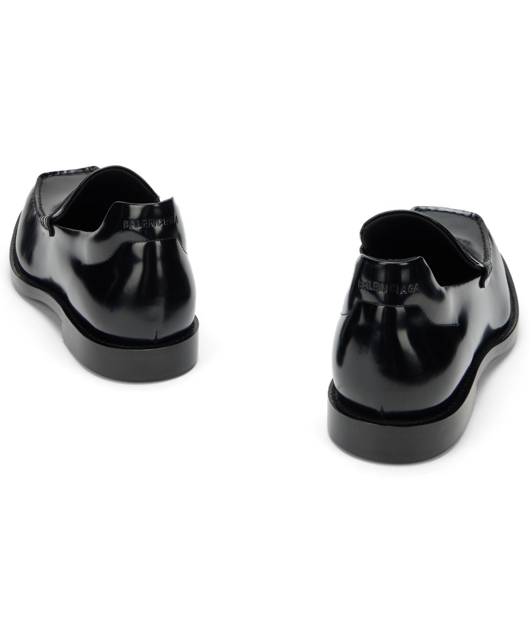 BALENCIAGA Черные кожаные лоферы, фото 4