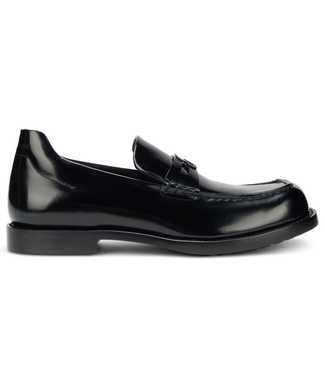 BALENCIAGA Черные кожаные лоферы, фото 2