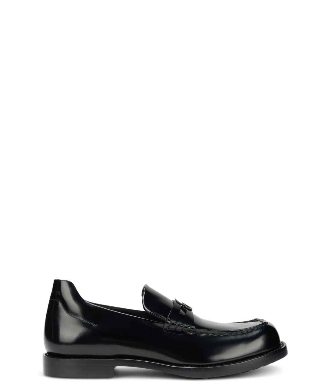 BALENCIAGA Черные кожаные лоферы, фото 5