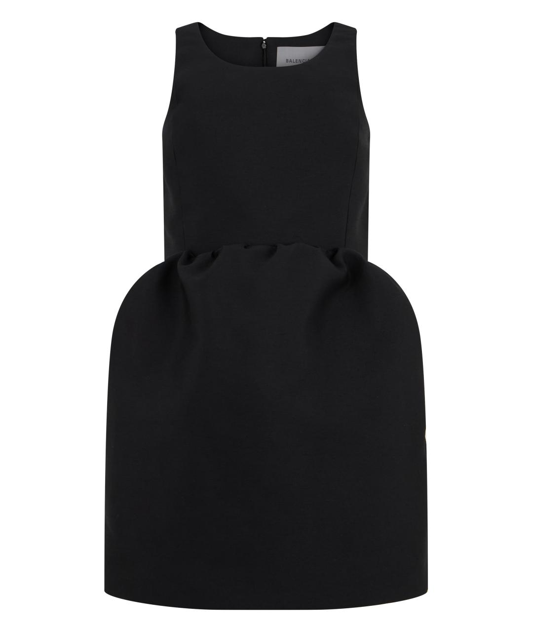 BALENCIAGA Черное шерстяное платье, фото 1