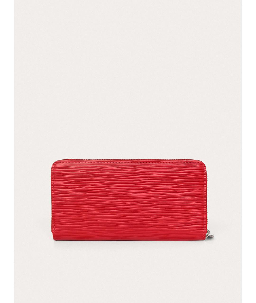 LOUIS VUITTON Красный кожаный кошелек, фото 3