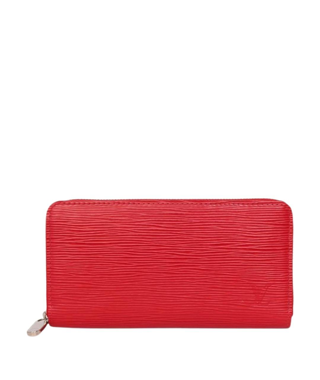 LOUIS VUITTON Красный кожаный кошелек, фото 1