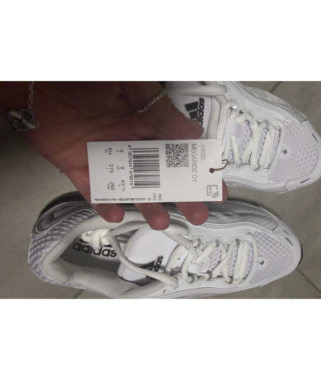 ADIDAS Белые синтетические низкие кроссовки / кеды, фото 3