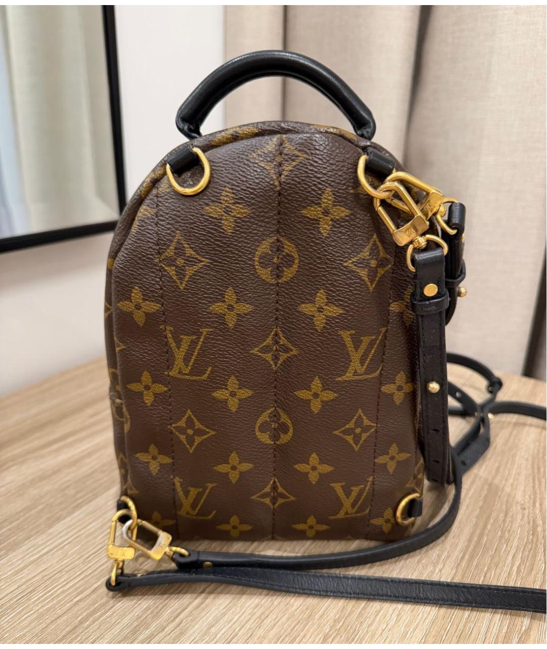 LOUIS VUITTON Коричневый рюкзак из канвы, фото 2