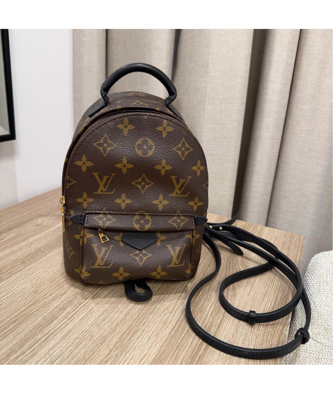 LOUIS VUITTON Коричневый рюкзак из канвы, фото 5