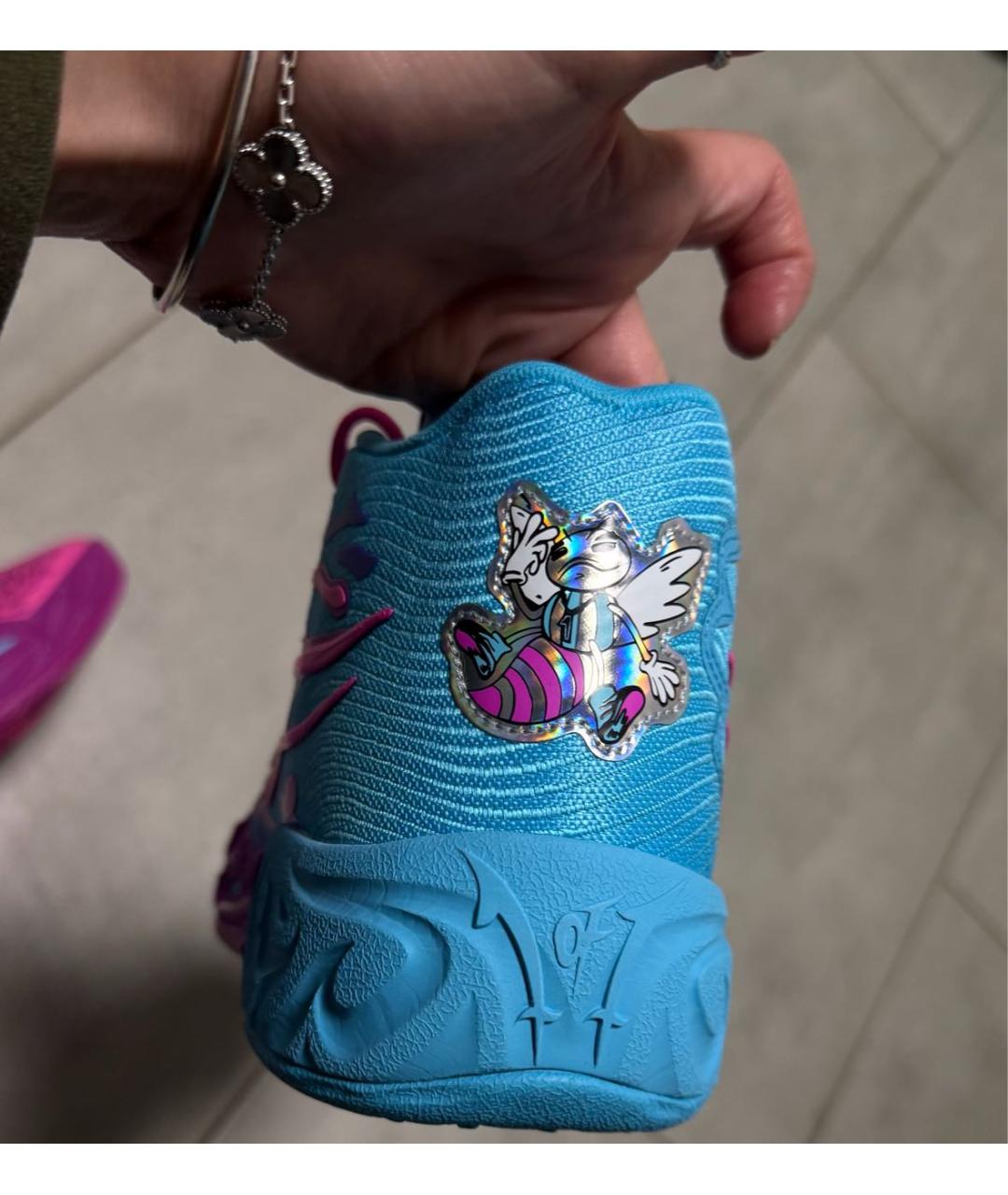 PUMA Фуксия синтетические низкие кроссовки / кеды, фото 3