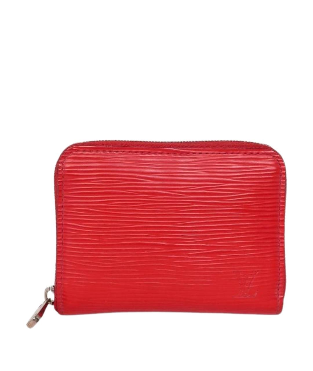 LOUIS VUITTON Красный кожаный кошелек, фото 1