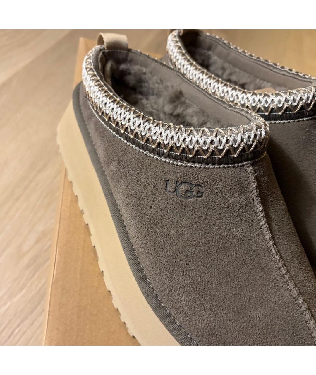 UGG Антрацитовые замшевые ботинки, фото 2