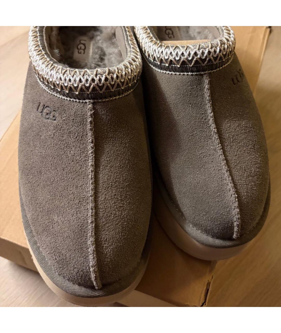 UGG Антрацитовые замшевые ботинки, фото 3