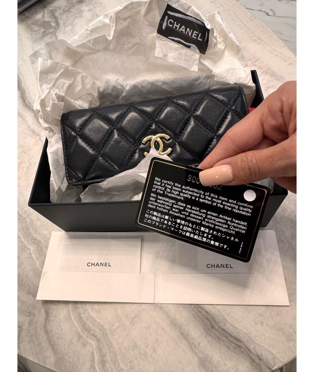 CHANEL Черная кожаная поясная сумка, фото 4