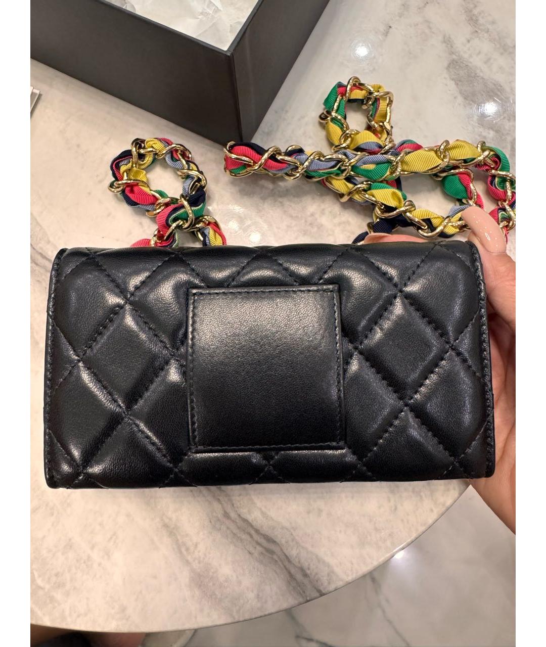 CHANEL Черная кожаная поясная сумка, фото 2
