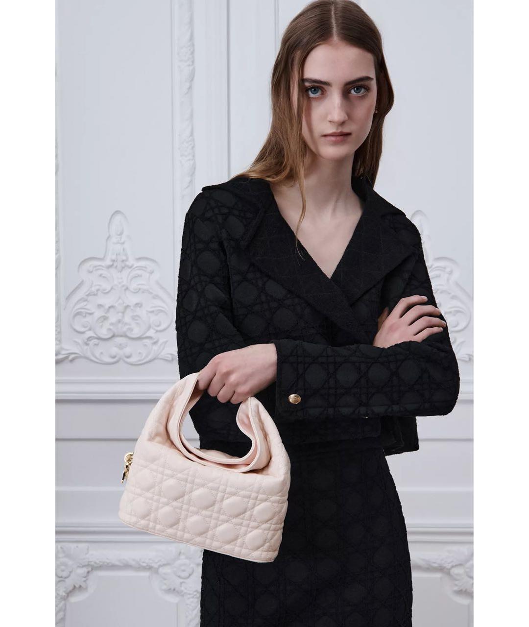 CHRISTIAN DIOR Розовая кожаная сумка с короткими ручками, фото 7