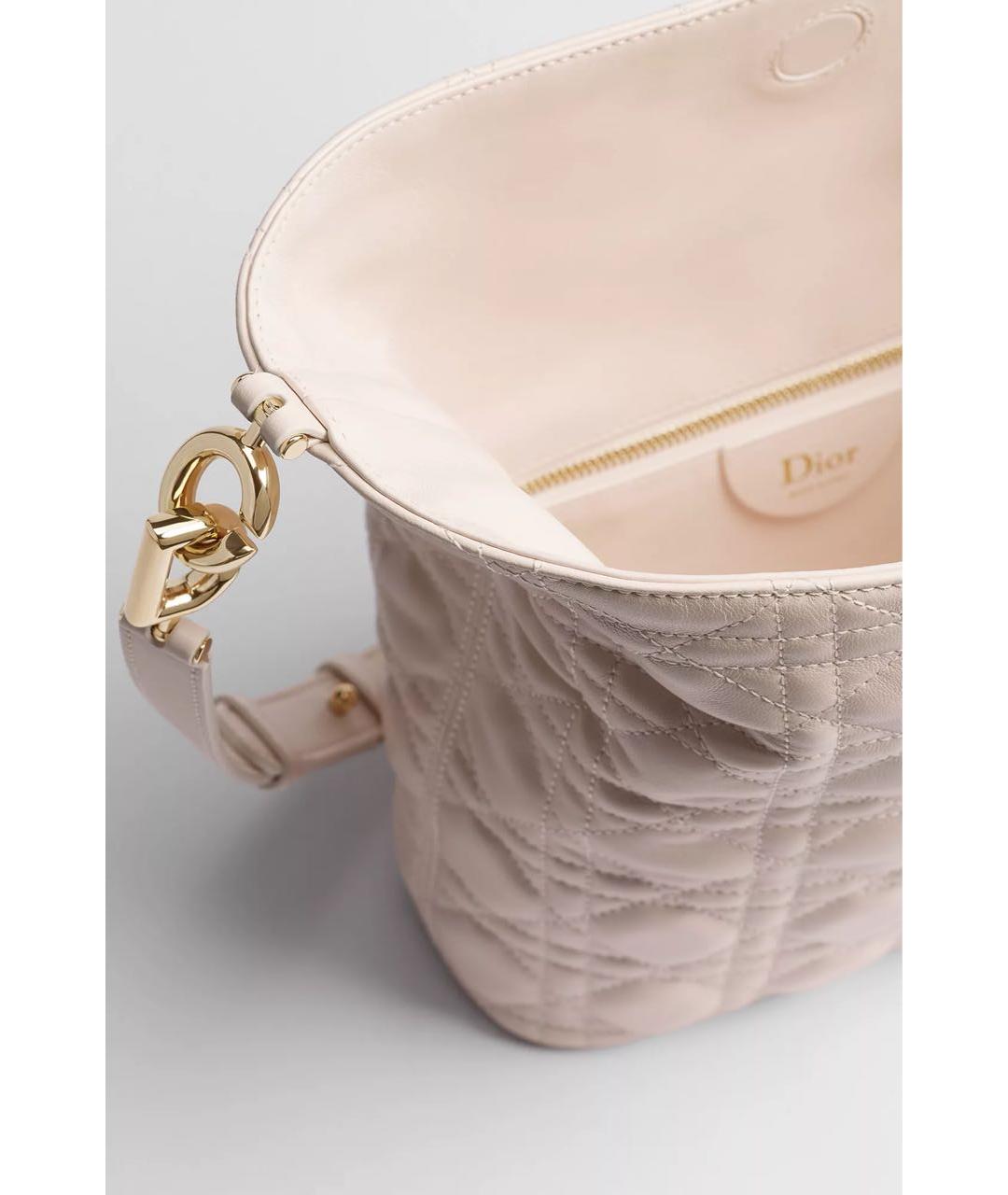 CHRISTIAN DIOR Розовая кожаная сумка с короткими ручками, фото 4