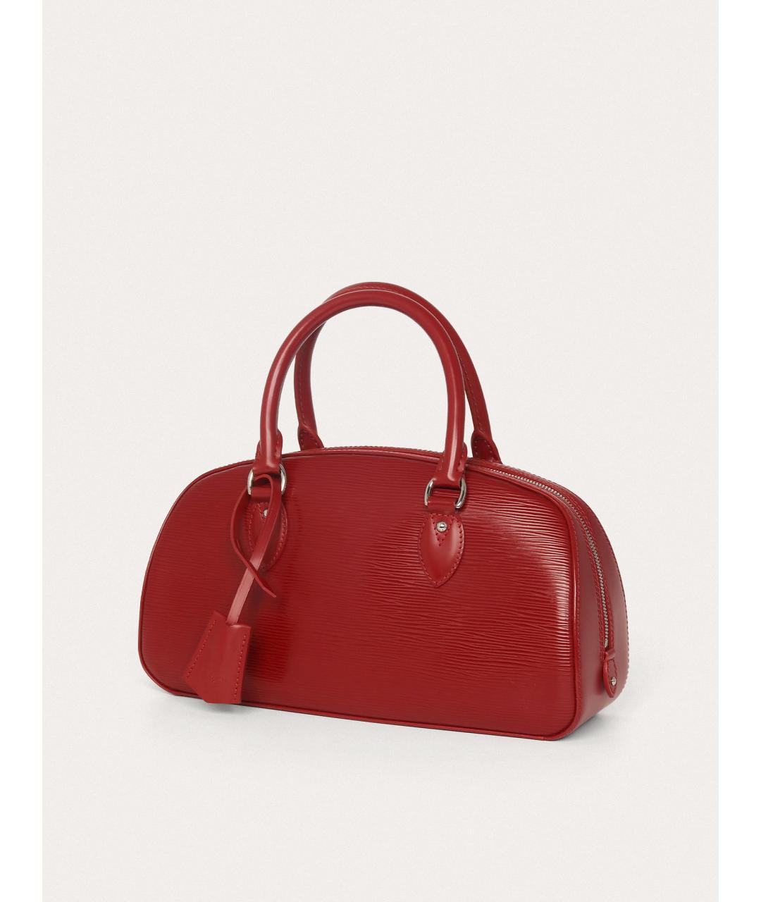 LOUIS VUITTON Красная кожаная сумка с короткими ручками, фото 2
