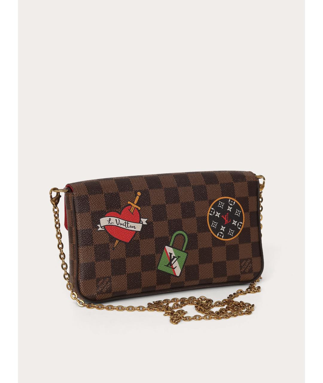 LOUIS VUITTON Коричневая сумка через плечо, фото 3
