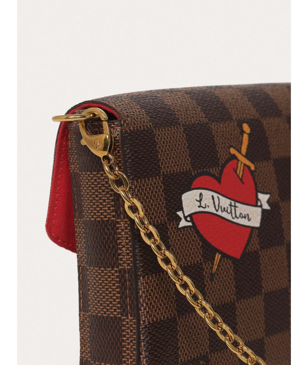 LOUIS VUITTON Коричневая сумка через плечо, фото 7