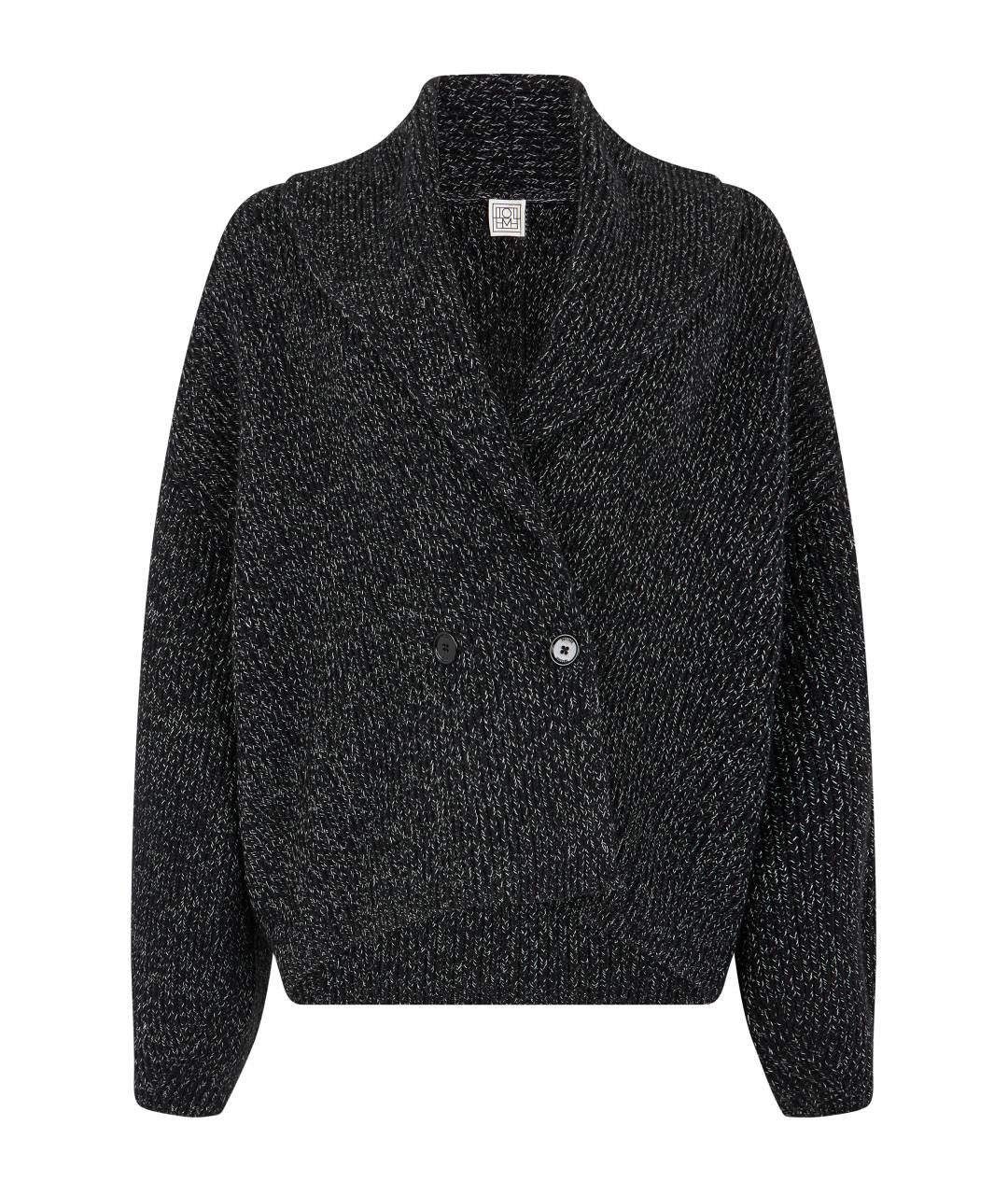 TOTEME Серый шерстяной кардиган, фото 3