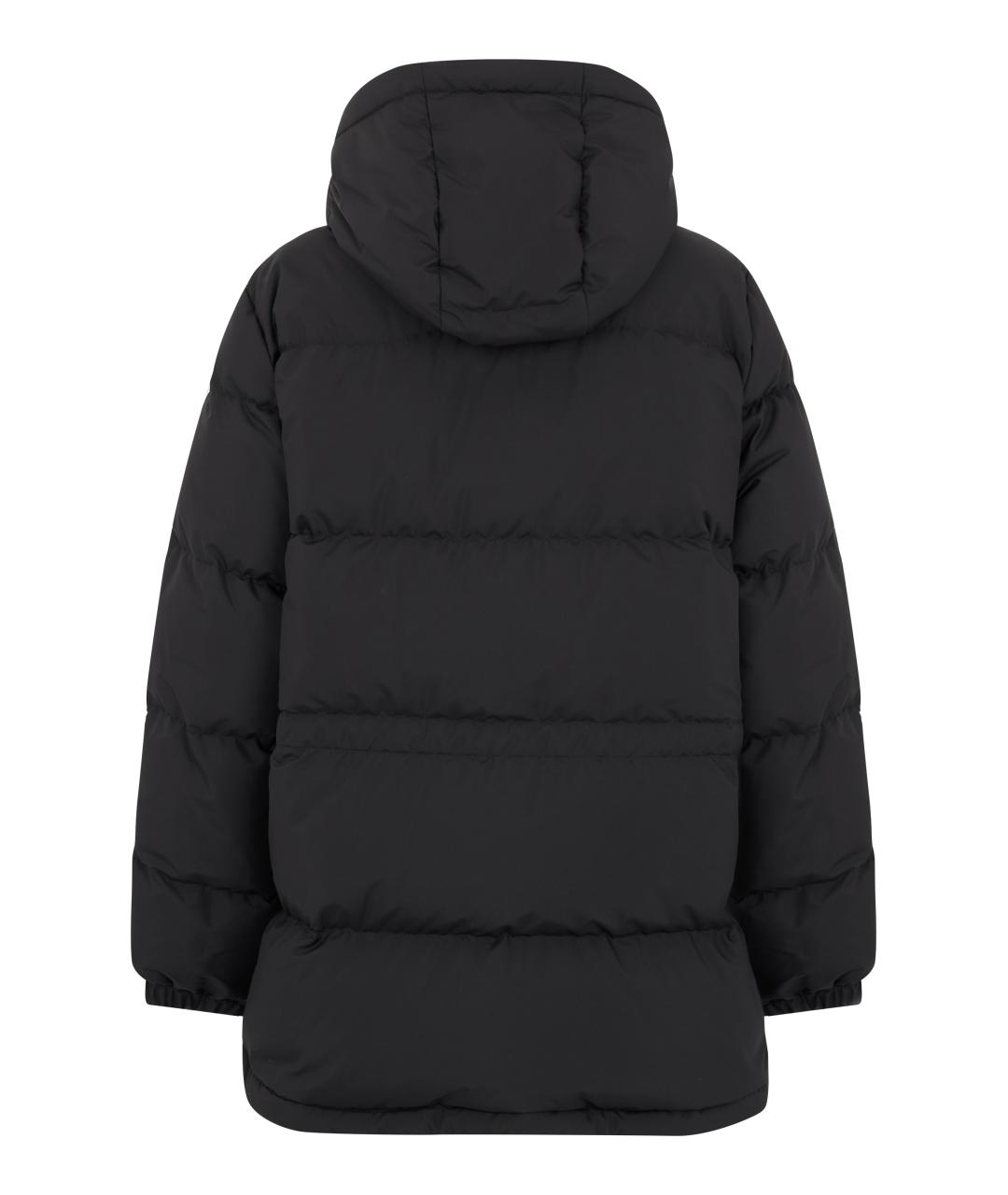 BURBERRY Черный полиэстеровый пуховик, фото 2