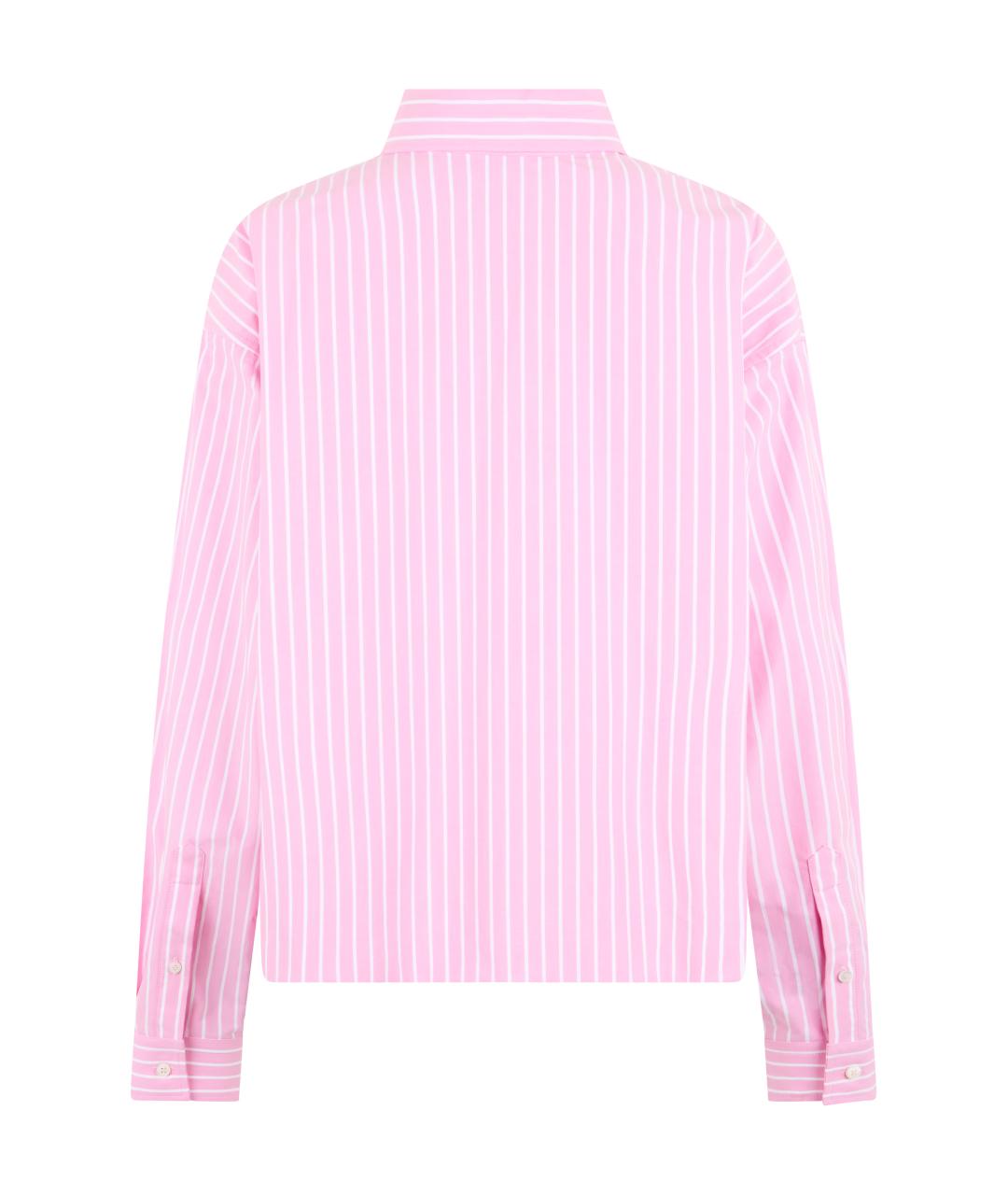 BALENCIAGA Розовая хлопковая рубашка, фото 2