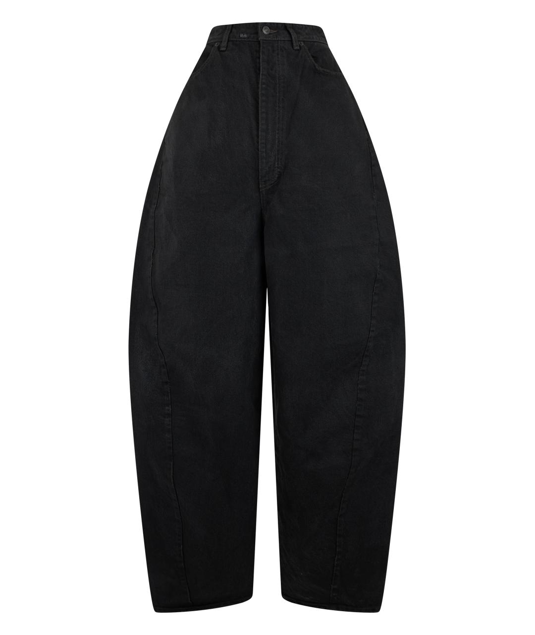 BALENCIAGA Черные хлопковые брюки широкие, фото 1