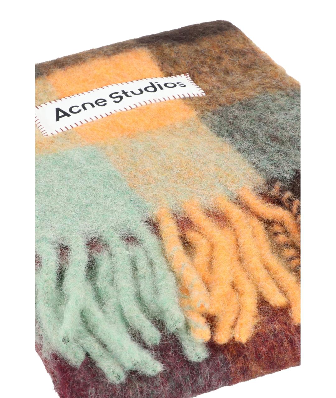 ACNE STUDIOS Мульти шерстяной шарф, фото 3