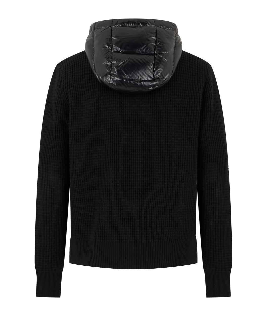MONCLER Черная полиамидовая куртка, фото 2