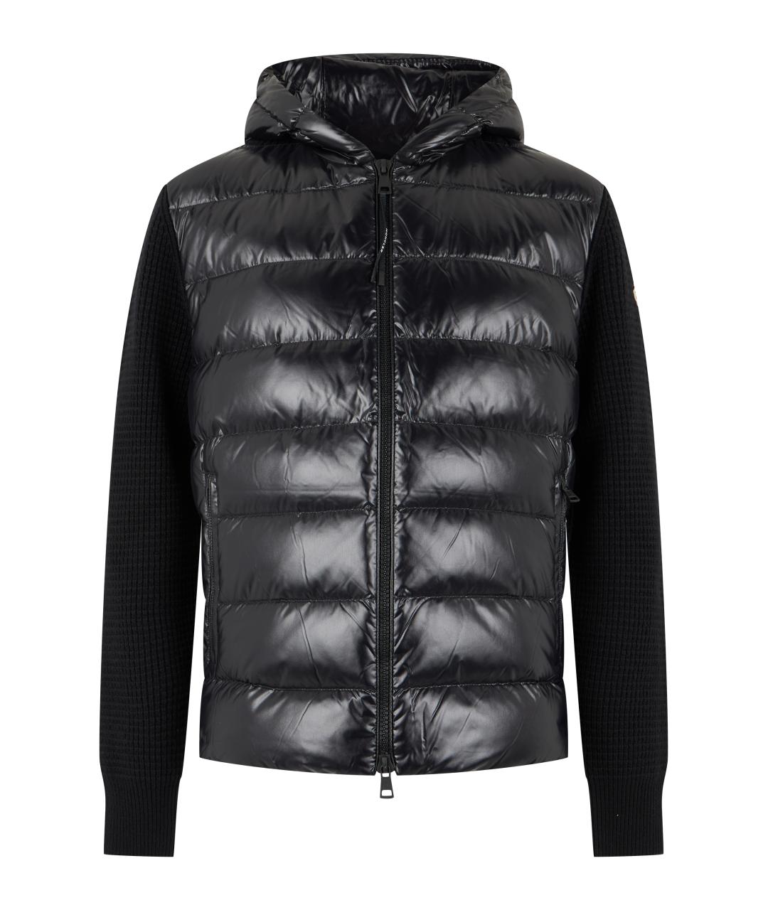 MONCLER Черная полиамидовая куртка, фото 1
