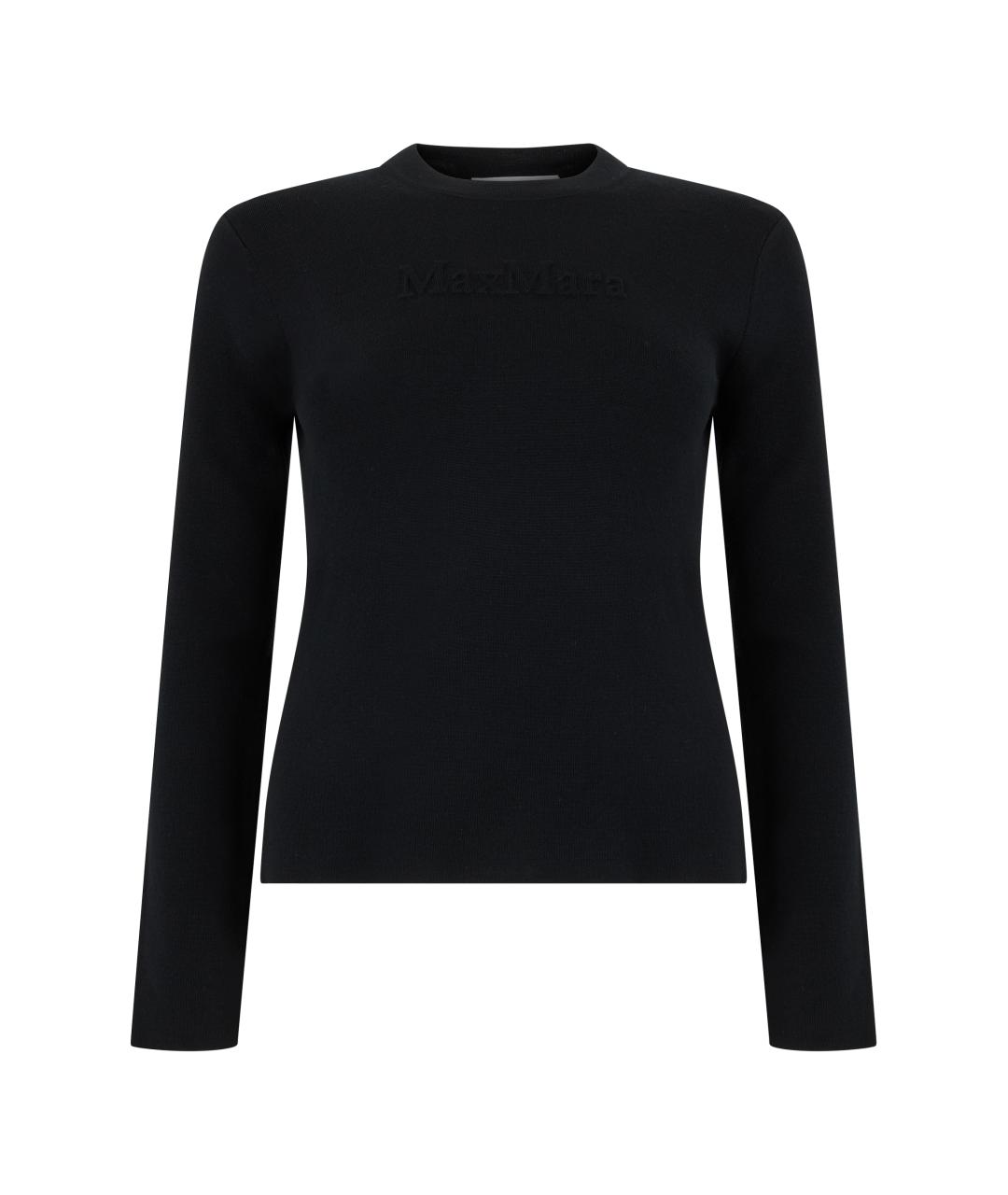 MAX MARA Черный шерстяной джемпер / свитер, фото 1