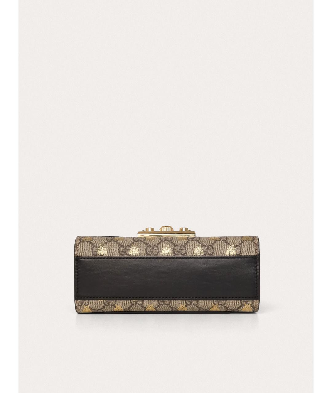 GUCCI Черная кожаная сумка через плечо, фото 4