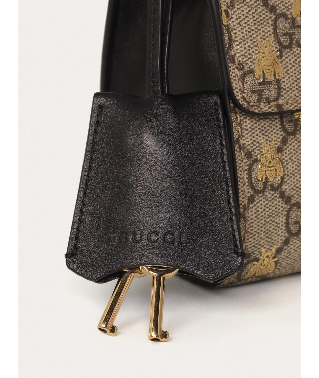 GUCCI Черная кожаная сумка через плечо, фото 6