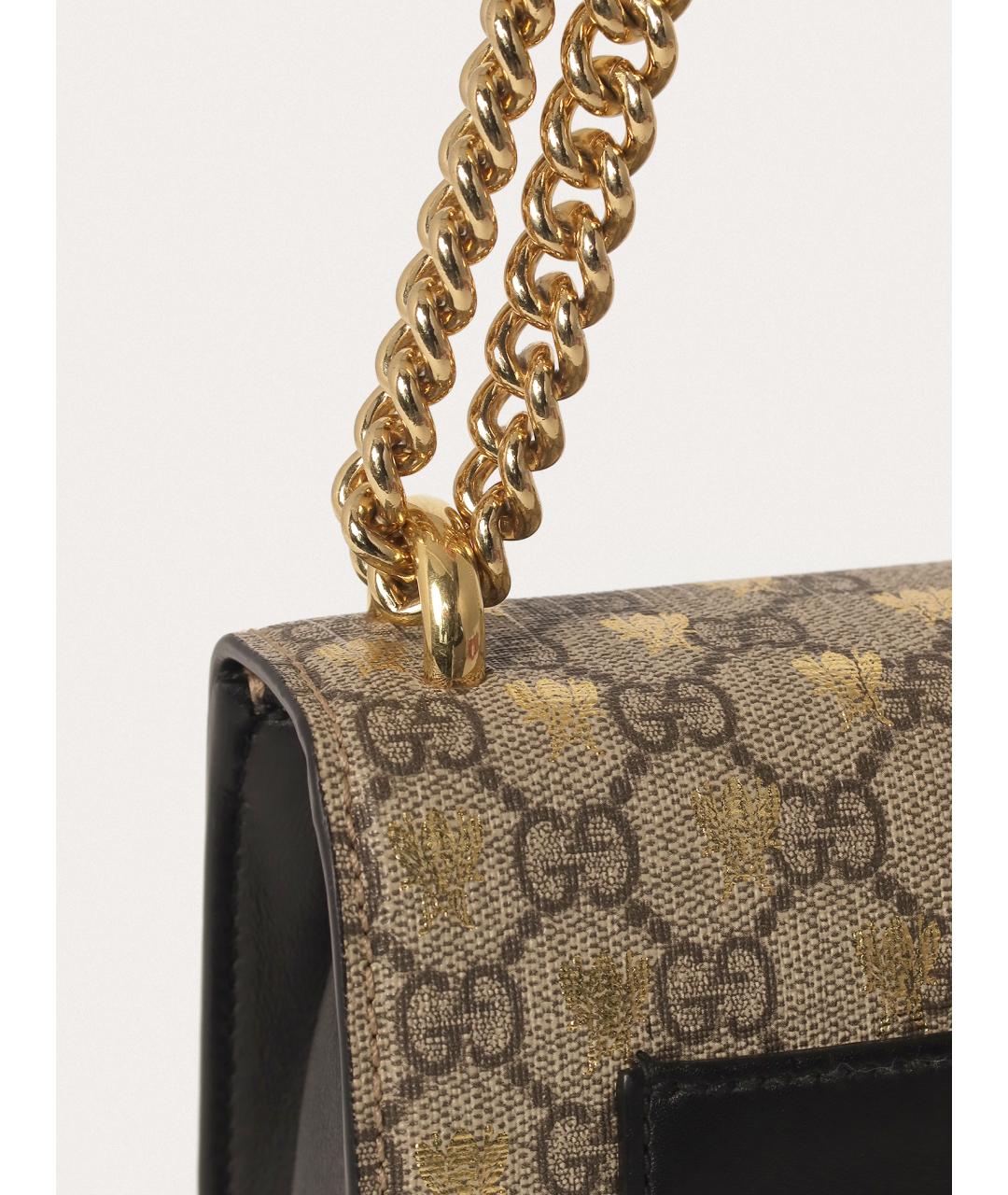 GUCCI Черная кожаная сумка через плечо, фото 5