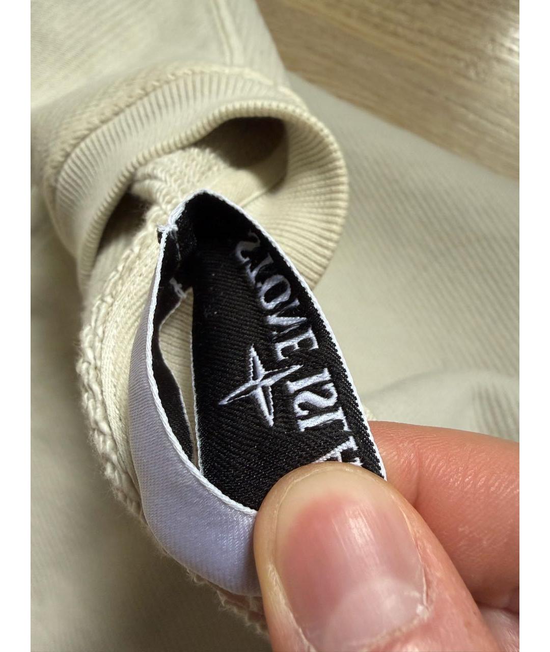 STONE ISLAND Серая хлопковая водолазка, фото 3