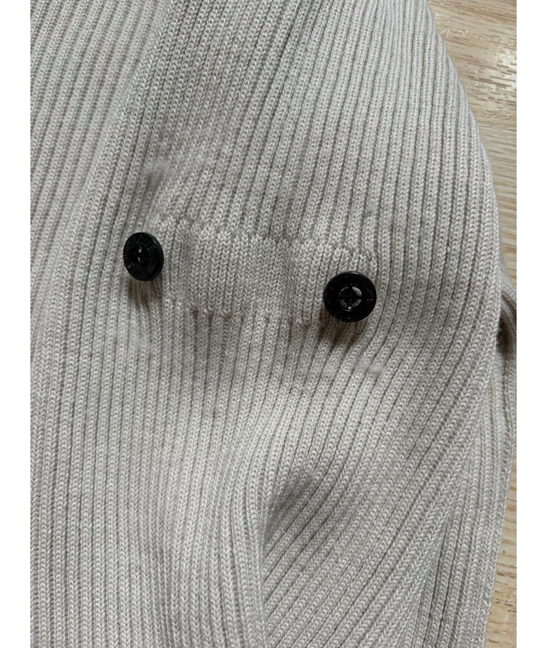 STONE ISLAND Бежевая шерстяная водолазка, фото 2