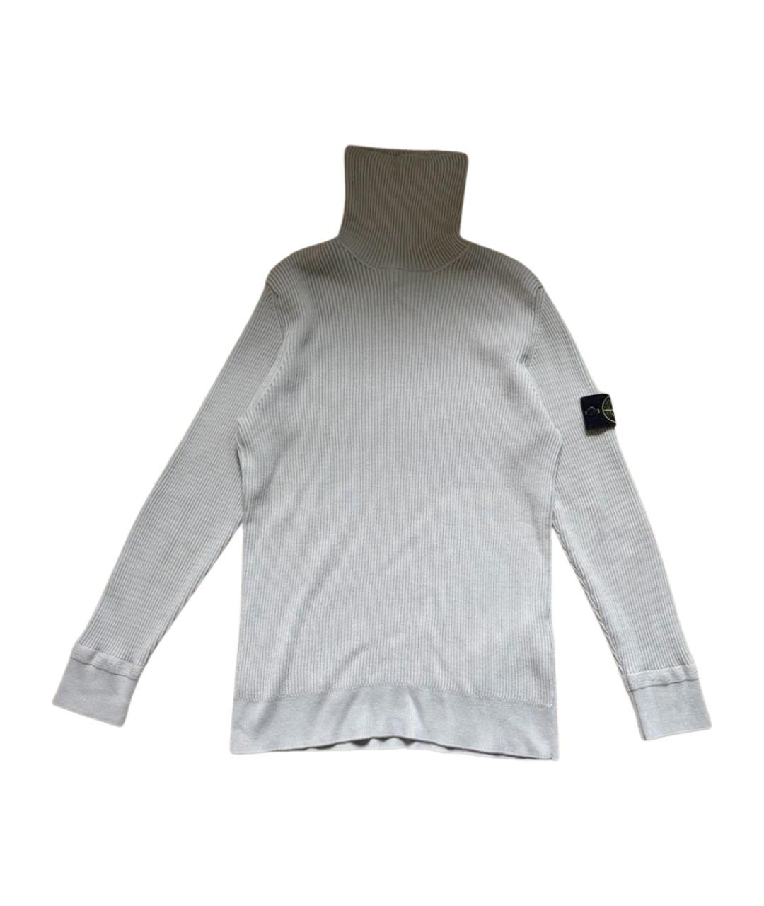 STONE ISLAND Бежевая шерстяная водолазка, фото 1