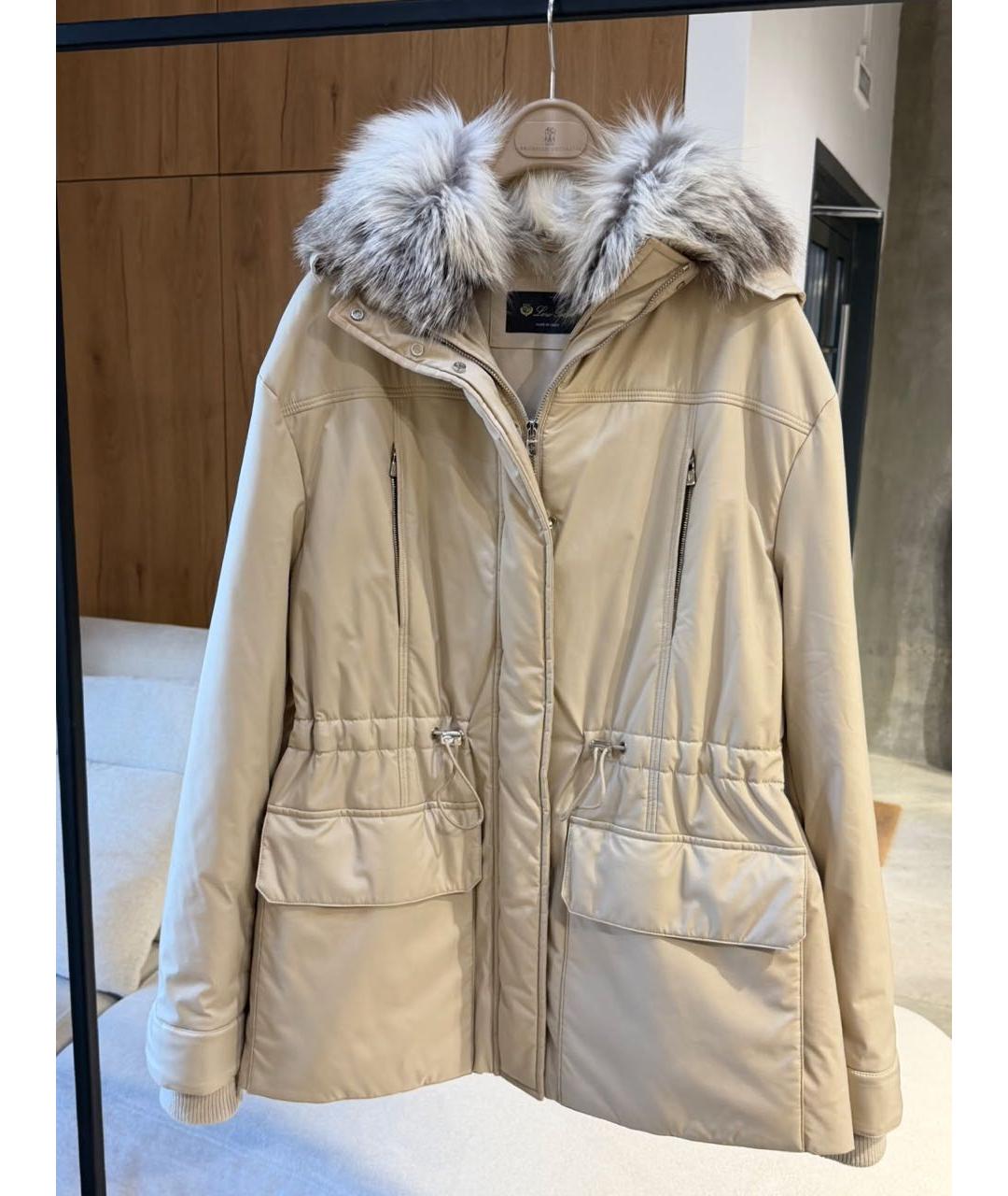 LORO PIANA Бежевая парка, фото 3