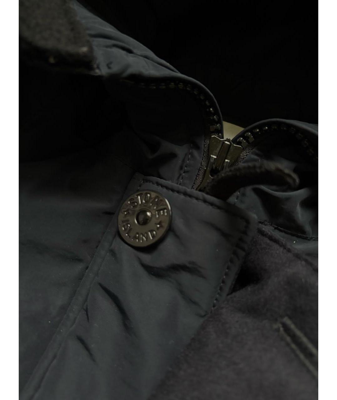 STONE ISLAND Темно-синяя нейлоновая парка, фото 2